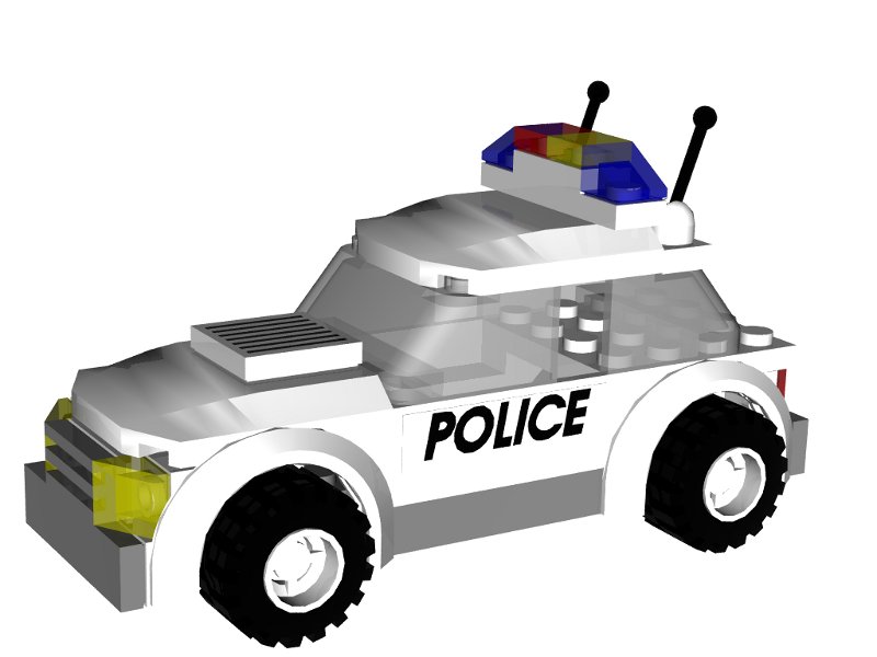 Lego police car store 7236